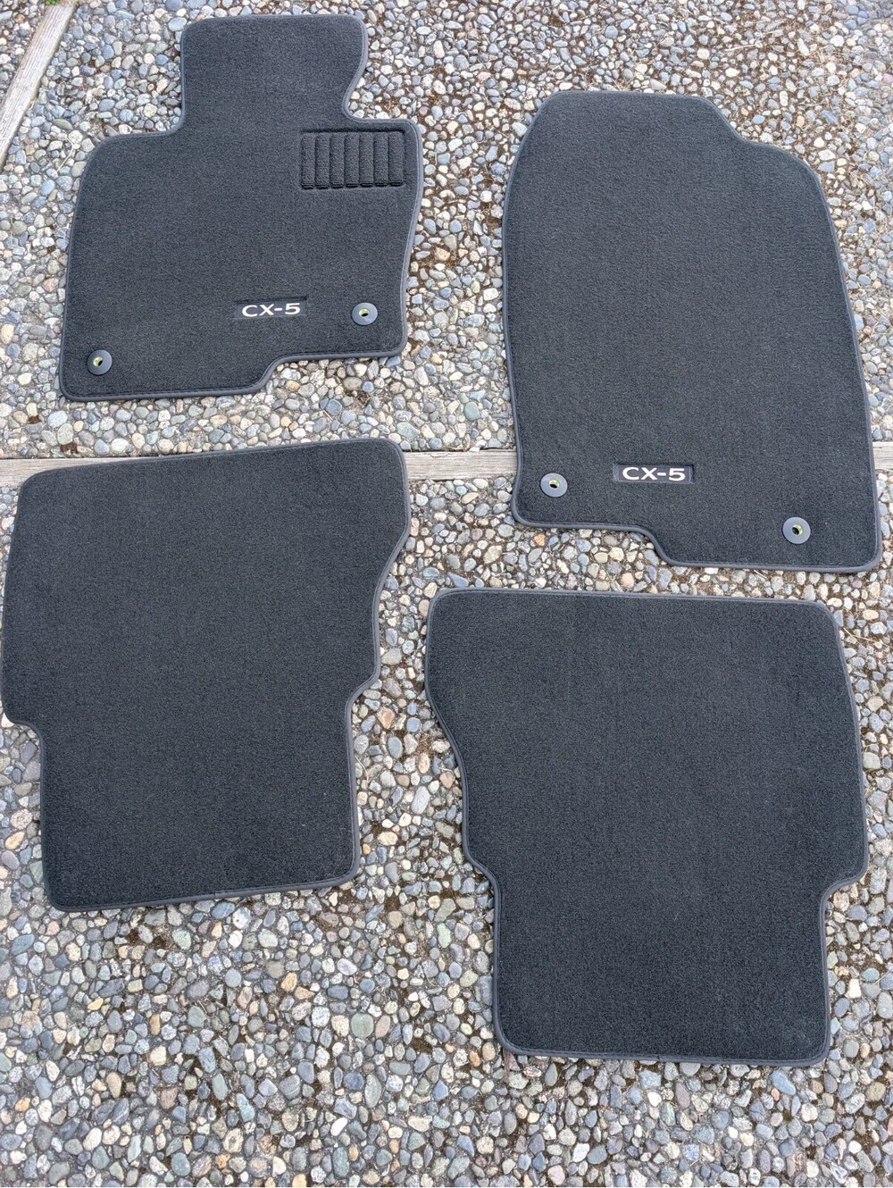 NEW 2017-2025 Mazda CX-5 KBG6-68G40 Genuine OEM Black Carpet Floor Mat Set